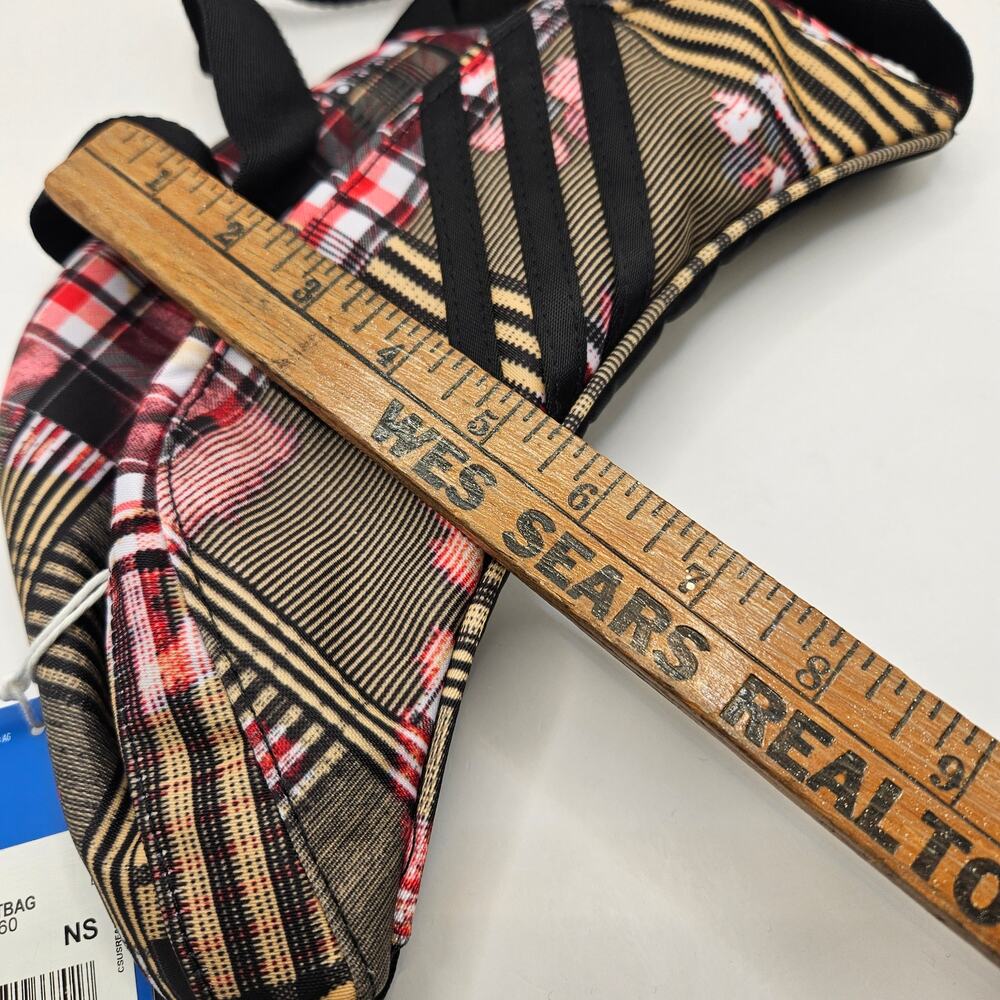 ADIDAS ORIGINAL WAISTBAG PLAID FLORAL H32360 NWT - Picture 5 of 5